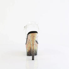 Cargar imagen en el visor de la galería, Tacones Pleaser ADORE-708SS Transparente Negro Dusty