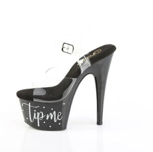 Load image into Gallery viewer, Tacones Pleaser ADORE-708TIP-02 Transparente Negro Plata
