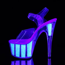Cargar imagen en el visor de la galería, Tacones Pleaser ADORE-708UVG Transparente Neon Opal