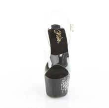 Load image into Gallery viewer, Tacones Pleaser ADORE-708WFRS Transparente Negro Plata