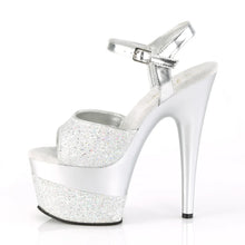 Carregar imagem no visualizador da galeria, Tacones Pleaser ADORE-709-2G Plata Purpurina