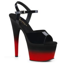 Cargar imagen en el visor de la galería, Tacones Pleaser ADORE-709BR-H Negro Charol Rojo