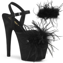 Load image into Gallery viewer, Tacones Pleaser ADORE-709F Negro Faux Suede