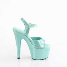 Cargar imagen en el visor de la galería, Tacones Pleaser ADORE-709GP Aguamarina Purpurina Charol