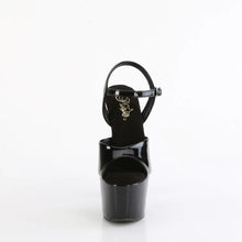 Carregar imagem no visualizador da galeria, Tacones Pleaser ADORE-709GP Negro Purpurina Charol
