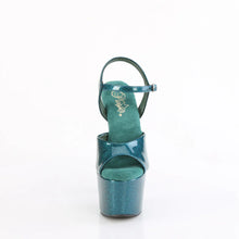 Load image into Gallery viewer, Tacones Pleaser ADORE-709GP Teal Purpurina Charol