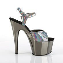 Load image into Gallery viewer, Tacones Pleaser ADORE-709HGCH Pewter Hologram Cromo
