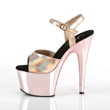 Load image into Gallery viewer, Tacones Pleaser ADORE-709HGCH Oro Rosa Hologram