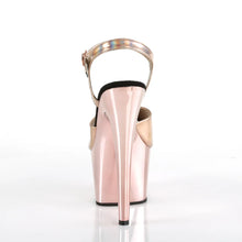 Load image into Gallery viewer, Tacones Pleaser ADORE-709HGCH Oro Rosa Hologram