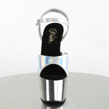 Load image into Gallery viewer, Tacones Pleaser ADORE-709HGCH Plata Hologram Cromo