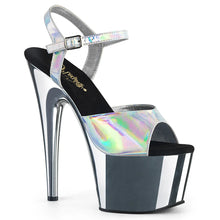 Load image into Gallery viewer, Tacones Pleaser ADORE-709HGCH Plata Hologram Cromo