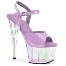Cargar imagen en el visor de la galería, Tacones Pleaser ADORE-709HT Lavanda Holo Tinted