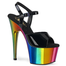 Carregar imagem no visualizador da galeria, Tacones Pleaser ADORE-709RC Negro Charol Rainbow