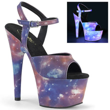 Carregar imagem no visualizador da galeria, Tacones Pleaser ADORE-709REFL Morado Azul Reflective