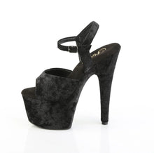 Load image into Gallery viewer, Tacones Pleaser ADORE-709WR Negro Shimmering Fabric