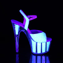 Cargar imagen en el visor de la galería, Tacones Pleaser ADORE-710UVG Neon Opal Purpurina