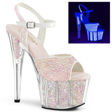 Cargar imagen en el visor de la galería, Tacones Pleaser ADORE-710UVG Neon Opal Purpurina