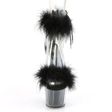 Load image into Gallery viewer, Tacones Pleaser ADORE-724F Transparente Negro Fur