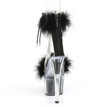 Load image into Gallery viewer, Tacones Pleaser ADORE-724F Transparente Negro Fur