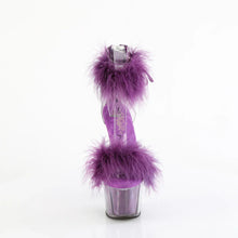 Load image into Gallery viewer, Tacones Pleaser ADORE-724F Transparente Morado Fur