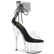 Carregar imagem no visualizador da galeria, Tacones Pleaser ADORE-724RS Transparente Negro