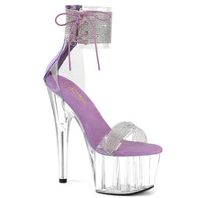 Cargar imagen en el visor de la galería, Tacones Pleaser ADORE-727RS - Transparente-lavanda / Transparente