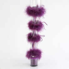 Cargar imagen en el visor de la galería, Tacones Pleaser ADORE-728F Transparente Morado Fur