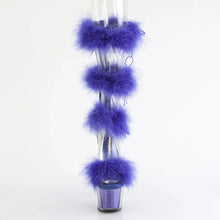Cargar imagen en el visor de la galería, Tacones Pleaser ADORE-728F Transparente Royal Azul