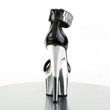 Load image into Gallery viewer, Tacones Pleaser ADORE-769RS Negro Plata Cromo
