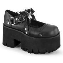 Carregar imagem no visualizador da galeria, Zapatos con plataforma Demonia ASHES-33 Negro Piel vegana