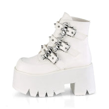 Carregar imagem no visualizador da galeria, Botines Demonia ASHES-55 Blanco Piel vegana