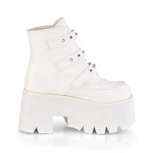 Carregar imagem no visualizador da galeria, Botines Demonia ASHES-55 Blanco Piel vegana