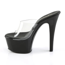 Carregar imagem no visualizador da galeria, Tacones Pleaser ASPIRE-601 Transparente Negro Mate