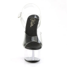 Load image into Gallery viewer, Tacones Pleaser ASPIRE-608 Transparente Negro