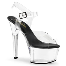 Load image into Gallery viewer, Tacones Pleaser ASPIRE-608 Transparente Negro