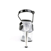Carregar imagem no visualizador da galeria, Tacones Pleaser ASPIRE-609 Negro Charol Transparente