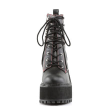 Load image into Gallery viewer, Botines Demonia ASSAULT-100 Negro Piel vegana