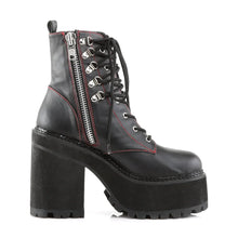 Load image into Gallery viewer, Botines Demonia ASSAULT-100 Negro Piel vegana