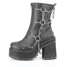 Cargar imagen en el visor de la galería, Botines Demonia ASSAULT-66 Negro Piel vegana