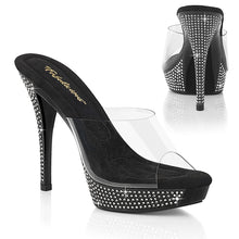 Cargar imagen en el visor de la galería, Tacones Fabulicious ATHENA-501 - Transparente / Negro