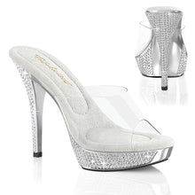 Cargar imagen en el visor de la galería, Tacones Fabulicious ATHENA-501 - Transparente / Cromo plata