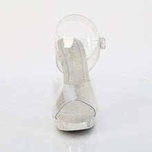 Cargar imagen en el visor de la galería, Tacones Fabulicious ATHENA-508 - Transparente / Cromo plata