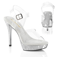 Cargar imagen en el visor de la galería, Tacones Fabulicious ATHENA-508 - Transparente / Cromo plata