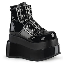 Carregar imagem no visualizador da galeria, Botines Demonia BEAR-104 Negro Pat-Piel vegana