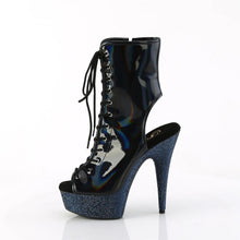 Cargar imagen en el visor de la galería, Tacones Pleaser BEJEWELED-1016-6 Negro Holo Charol