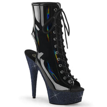 Cargar imagen en el visor de la galería, Tacones Pleaser BEJEWELED-1016-6 Negro Holo Charol