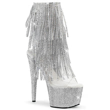 Cargar imagen en el visor de la galería, Tacones Pleaser BEJEWELED-1017RSF-7 Transparente Plata