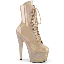 Cargar imagen en el visor de la galería, Tacones Pleaser BEJEWELED-1020-7 Nude Holo Charol