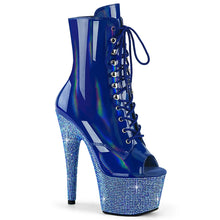 Carregar imagem no visualizador da galeria, Tacones Pleaser BEJEWELED-1021-7 Azul Holo Charol