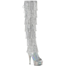 Load image into Gallery viewer, Tacones Pleaser BEJEWELED-3017HG-RSF Plata Holo Pu